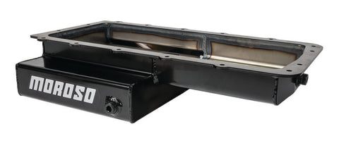 Moroso Ford 5.0 Coyote/Cobra (w/Rear Sump) Road Race Baffled Wet Sump 9.5qt 4.5in Steel Oil Pan - 20570