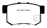 EBC 97 Acura CL 2.2 Redstuff Rear Brake Pads - DP31193C