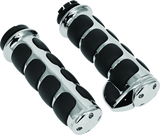 Kuryakyn Premium ISO Grips With Throttle Boss Dual Cable Chrome - 6212