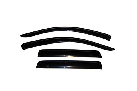 AVS 07-10 Mitsubishi Outlander Ventvisor Outside Mount Window Deflectors 4pc - Smoke - 94555