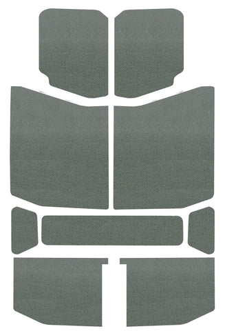 DEI 18-23 Jeep Wrangler JL 4-Door Boom Mat Headliner - 9 Piece - Gray - 50169