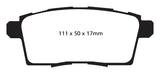 EBC 06-08 Ford Edge 3.5 2WD Redstuff Rear Brake Pads - DP31795C