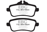 EBC 13-16 Mercedes-Benz GL350 3.0 TD Greenstuff Rear Brake Pads - DP62137