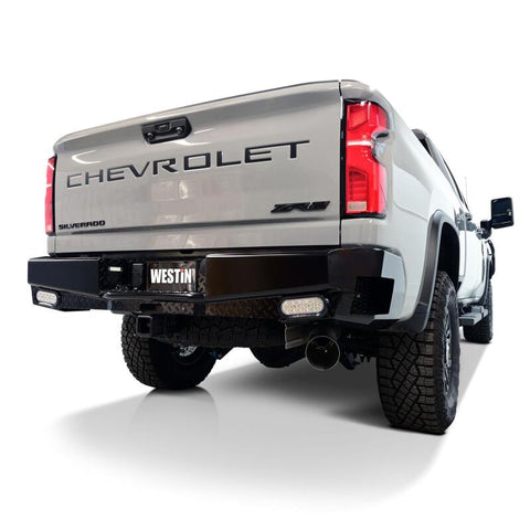 Westin 19-20 Chevy Silverado 1500 HDX Bandit Rear Bumper - Black - 58-341185