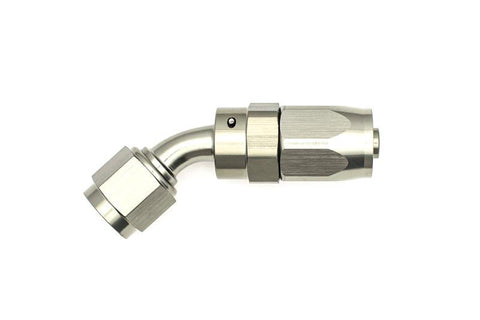 DeatschWerks 6AN Female Swivel 45-Degree Hose End CPE - 6-02-0802
