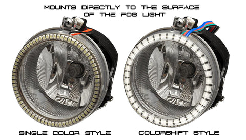Oracle Dodge Challenger 08-14 LED Waterproof Fog Halo Kit - White - 1253-001