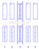 King Ford V8 351ci 5.8L 400ci 6.6L 16V (Size STD) Performance Main Bearing Set - MB5505XP