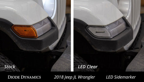 Diode Dynamics 18-21 Jeep JL Wrangler/Gladiator Sidemarkers - Amber (set) - DD5069