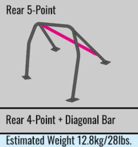 Cusco Roll Cage 5 Point Chromoly 2 Passengers FRS/BRZ LHD Model (S/O / No Cancel) - 965 261 DLHD