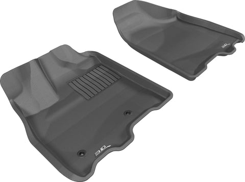 3D MAXpider 2013-2020 Toyota Sienna Kagu 1st Row Floormat - Black - L1TY13111509