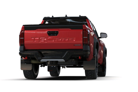 Rally Armor 24-26 Toyota Tacoma Gen 4 Black UR Mud Flap w/Red Logo - MF114-UR-BLK-RD