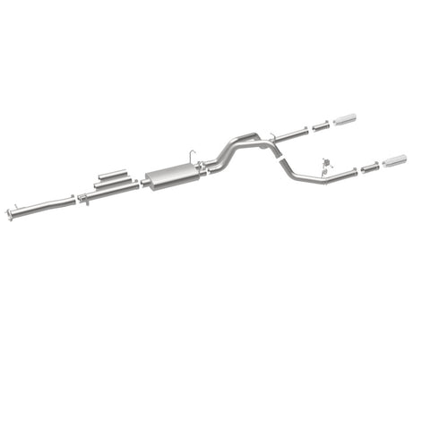 MagnaFlow Stainless Cat-Back Exhaust 2015 Chevy Silverado 2500HD 6.0L Dual Split Rear Exit 4in - 19027