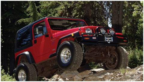 Bushwacker 97-06 Jeep TJ Max Pocket Style Flares 4pc - Black - 10908-07