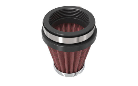 K&N Universal Chrome Filter 2 1/8 inch FLG / 3 inch Bottom / 2 inch Top / 3 inch Height - RC-2330