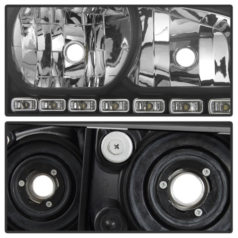 xTune Dodge Charger 06-10 1Pc LED Crystal Headlights Black HD-ON-DCH05-1PC-LED-BK - 5017635