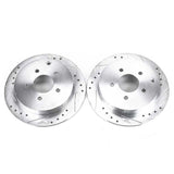 Power Stop 02-07 Buick Rendezvous Rear Evolution Drilled & Slotted Rotors - Pair - AR8270XPR