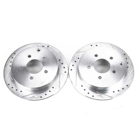Power Stop 02-07 Buick Rendezvous Rear Evolution Drilled & Slotted Rotors - Pair - AR8270XPR