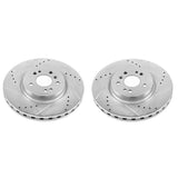 Power Stop 16-17 Mercedes-Benz GLE300d Front Evolution Drilled & Slotted Rotors - Pair - EBR1460XPR