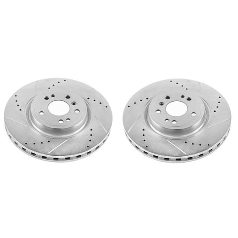 Power Stop 16-17 Mercedes-Benz GLE300d Front Evolution Drilled & Slotted Rotors - Pair - EBR1460XPR