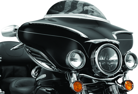 Kuryakyn LED Halo Trim Ring For 7inch Headlight 83-13 Touring Models Chrome - 7785