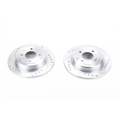 Power Stop 12-19 Hyundai Accent Rear Evolution Drilled & Slotted Rotors - Pair - JBR1565XPR