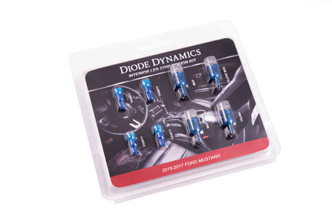 Diode Dynamics Mustang Interior Light Kit 15-17 Mustang Stage 2 - Blue - DD0222