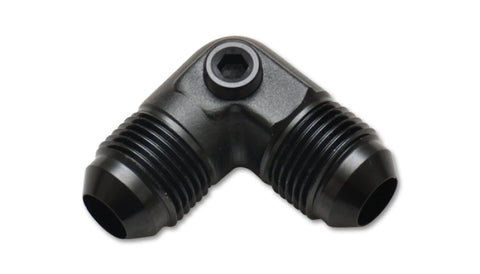 Vibrant -8AN to -8AN Male 90 Degree Union Adapter Fitting with 1/8in NPT Port - 16538