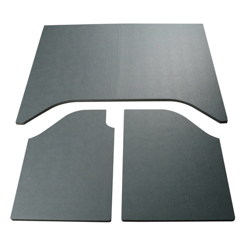 DEI 07-10 Jeep Wrangler JK 2-Door Boom Mat Headliner - 3 Piece - Gray Leather Look - 50158