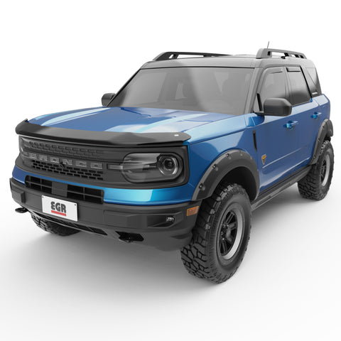 EGR 21-22 Ford Bronco Sport 4 Door In-Channel Window Visors - Dark Smoked (573561) - 573561