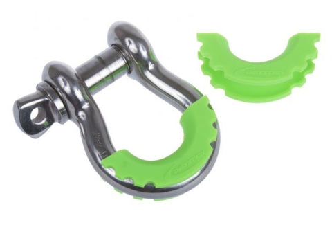 Daystar D-Ring Shackle Isolator Fluorescent Green Pair - KU70056FG