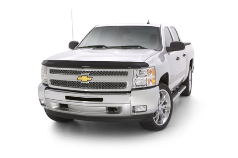 AVS 07-13 Chevy Silverado 1500 High Profile Bugflector II Hood Shield - Smoke - 25035