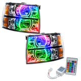 Oracle 07-13 Chevrolet Silverado SMD HL - Square Style - ColorSHIFT w/ Simple Controller - 8188-504