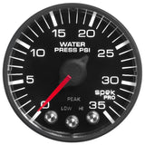 Autometer Spek-Pro 52.4mm 0-35 PSI Digital Stepper Motor Water Pressure Gauge - P343328