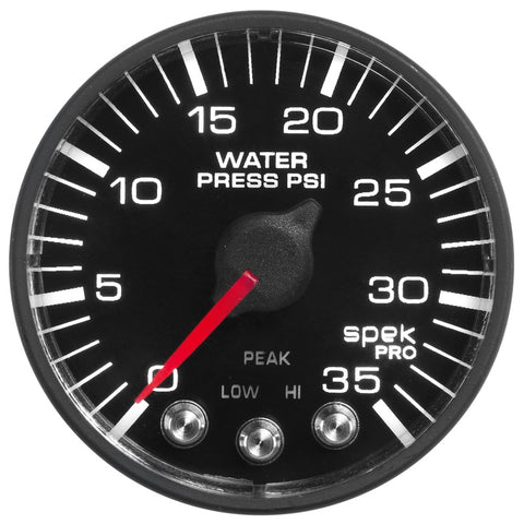 Autometer Spek-Pro 52.4mm 0-35 PSI Digital Stepper Motor Water Pressure Gauge - P343328