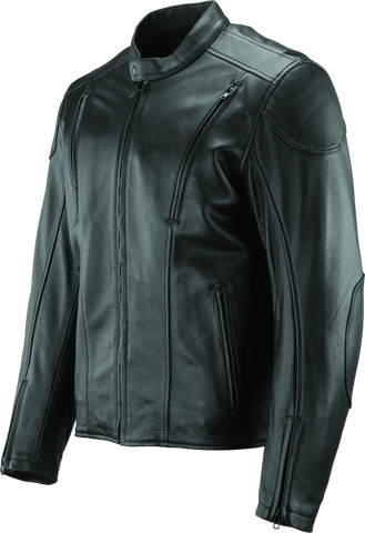River Road Race Leather Jacket Black - Small - 094356