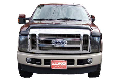AVS 08-10 Ford F-250 Hoodflector Low Profile Hood Shield - Smoke - 21004