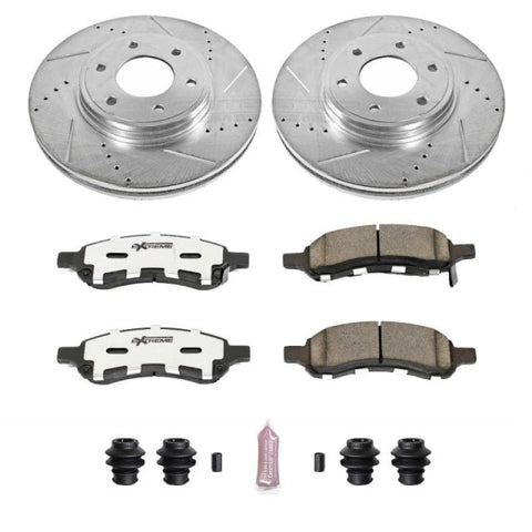 Power Stop 06-09 Chevrolet Trailblazer Front Z26 Street Warrior Brake Kit - K1453-26