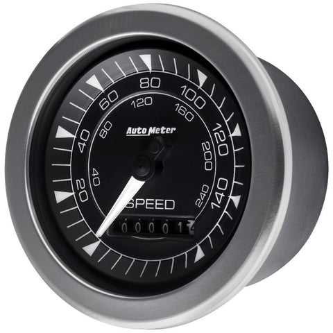 Autometer Chrono 3-3/8in 160MPH Electric Programmable Speedometer Gauge - 8188