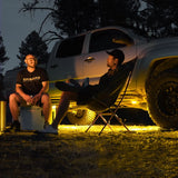 KC HiLiTES Cyclone V2 2.2in. LED Accessory Light 5w Flood Beam (Single) - Amber Lens - 1360
