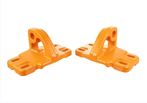 Ford Racing 2021+ Bronco Front Bumper Tow Hooks - Orange (Pair) - M-18954-BO