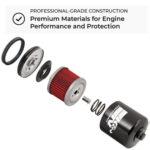K&N Oil Filter for 2005-2014 BMW K1200 GT/R/RS/S/ K1300 GT/R/S/ R1200 GS/R/RT S1000RR - KN-160