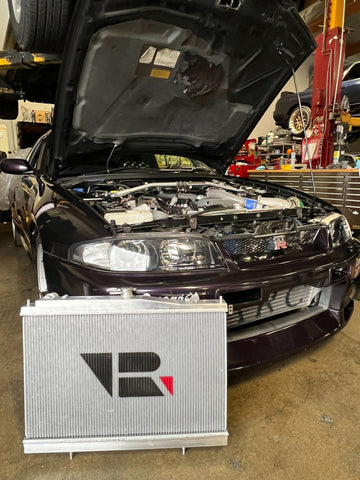 CSF Nissan R33 Skyline GT-R/GTS Full Billet Aluminum High-Performance Radiator - 7219