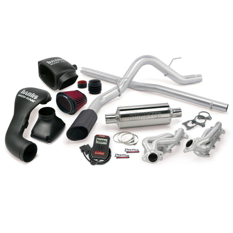 Banks Power 04-08 Ford 5.4L F-150 CCSB PowerPack System - SS Single Exhaust w/ Black Tip - 48535-B
