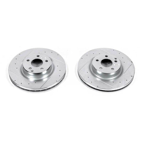 Power Stop 2006 Mercedes-Benz CLS500 Front Evolution Drilled & Slotted Rotors - Pair - EBR1248XPR