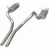 MagnaFlow 13 Ford Mustang Dual Split Rear Exit Stainless Cat Back Performance Exhaust (Street) - 15149