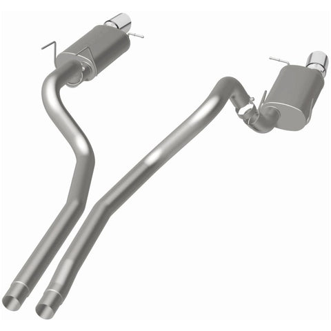 MagnaFlow 13 Ford Mustang Dual Split Rear Exit Stainless Cat Back Performance Exhaust (Street) - 15149