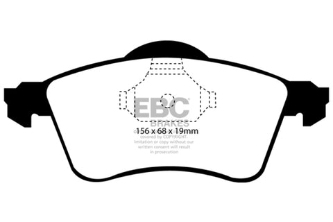 EBC 97-98 Volkswagen Eurovan 2.5L Ultimax2 Front Brake Pads - UD705