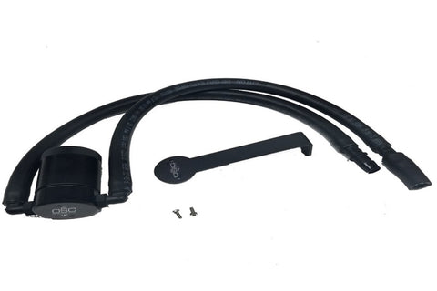 J&L 12-17 Jeep Wrangler JK 3.6L Passenger Side Oil Separator 3.0 - Black Anodized - 3064D-B