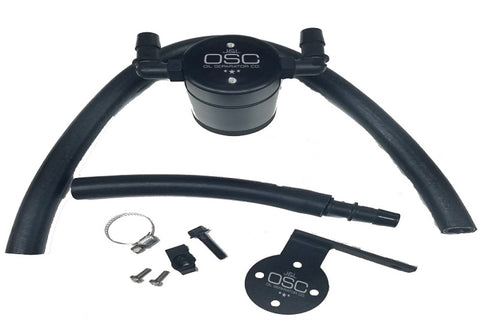 J&L 13-14 Focus ST Rear Oil Separator 3.0 - Black Anodized - 3021R-B