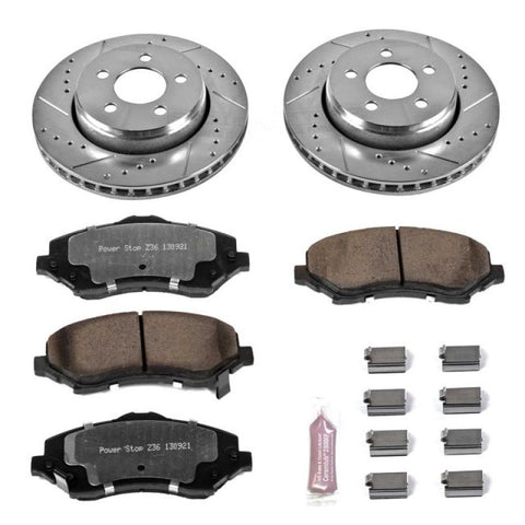 Power Stop 07-11 Dodge Nitro Front Z36 Truck & Tow Brake Kit - K1631-36
